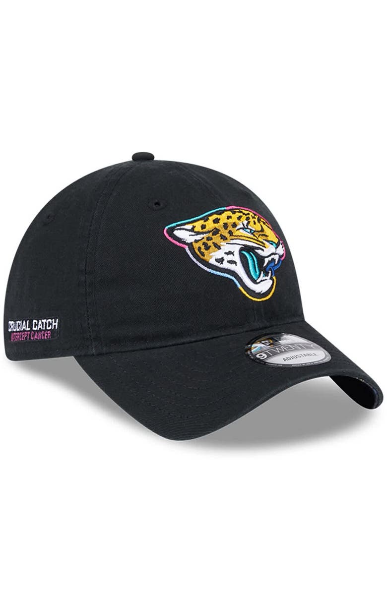 New Era Men's New Era Black Jacksonville Jaguars 2024 NFL Crucial Catch 9TWENTY Adjustable Hat, Main, color, 