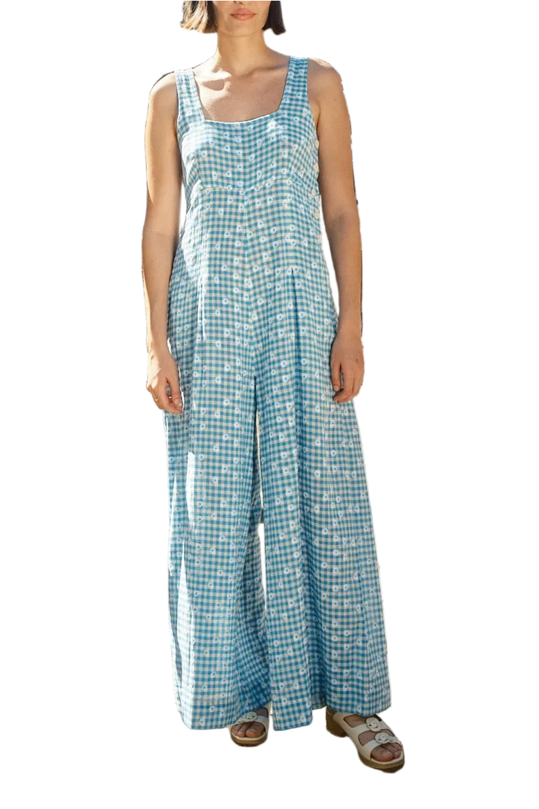 Zoe Square Neck Wide Leg Jumpsuit, Main, color, Playdate