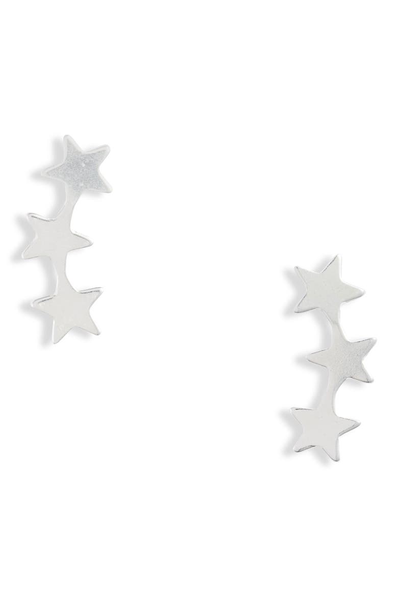 Nova Stud Earrings, Main, color, SILVER