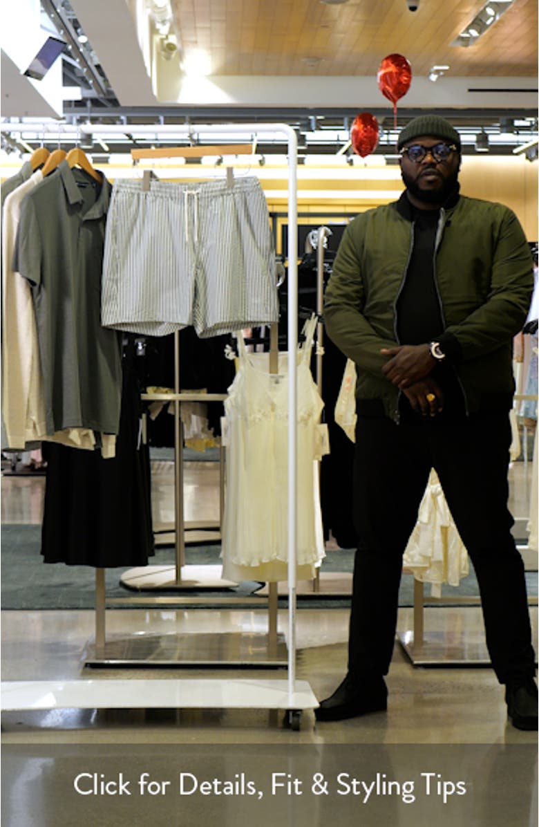 Warden Stripe Swim Trunks, sales video thumbnail