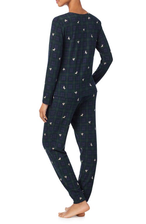 Ralph Lauren Lauren Print Henley Pajamas In Multi