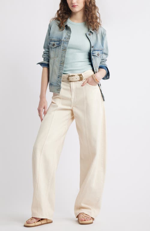 Treasure & Bond Pointelle Rib Crewneck Tank In Teal Tide