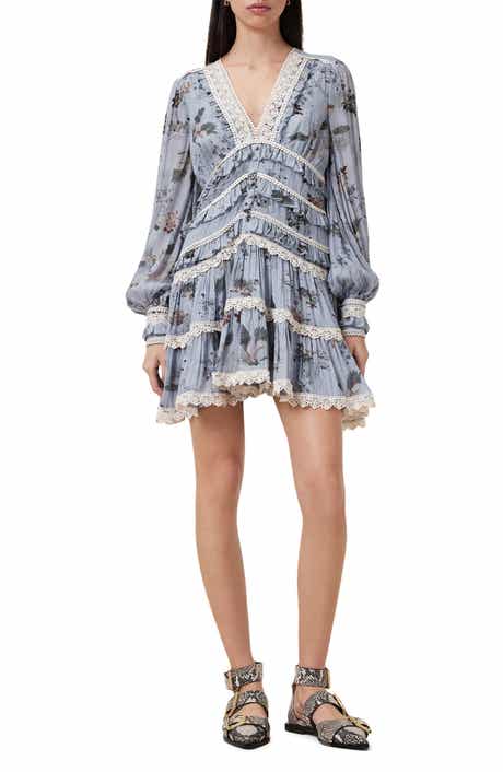 AllSaints Zora Long Sleeve Minidress