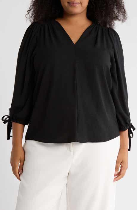 Renee C V-Neck Long Sleeve Top