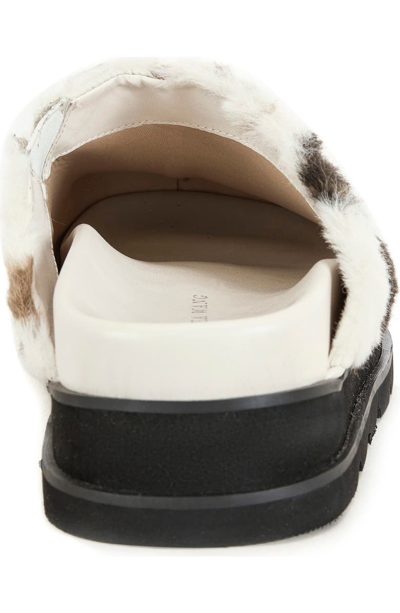 AZALEA WANG Govinda Faux Fur Clog, Alternate, color, Brown Multi