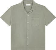 abercrombie kids Kids' Linen Blend Camp Shirt