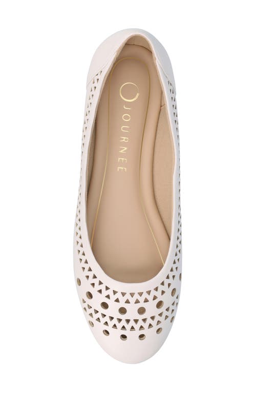Journee Collection Kamrah Ballet Flat In Bone