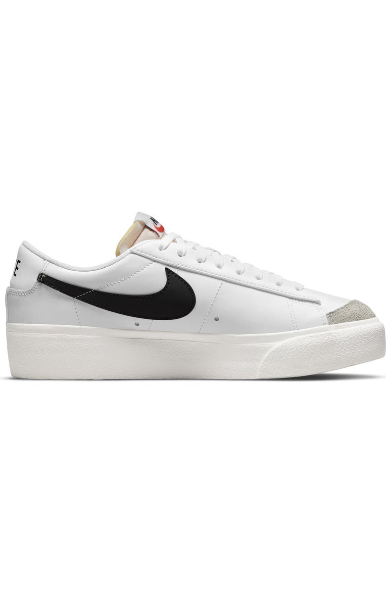 Nike Blazer Low Platform Sneaker, Alternate, color, 101 White/Black