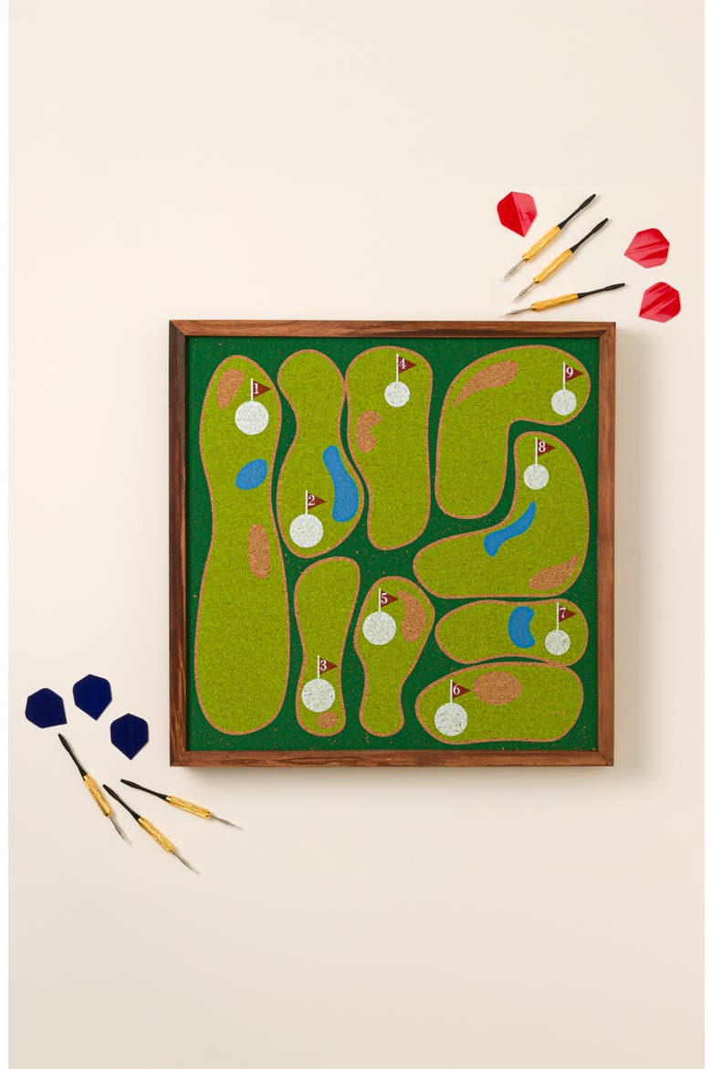 Golf Dartboard, Alternate, color, Green