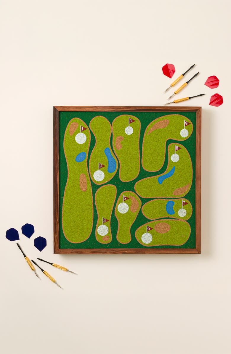 Uncommon Goods Golf Dartboard, Alternate, color, Green