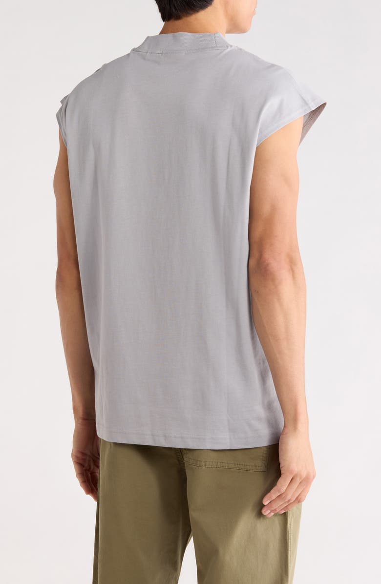 HUGO Sleeveless Logo Tee, Alternate, color, Open Grey