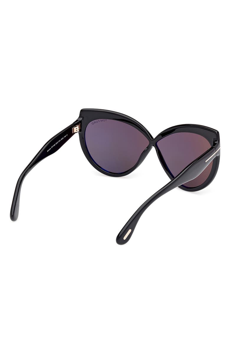 TOM FORD 65mm Butterfly Sunglasses, Alternate, color, 