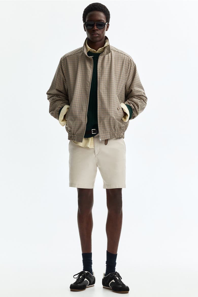 Regular Fit Cotton Chino Shorts, Alternate, color, Light beige