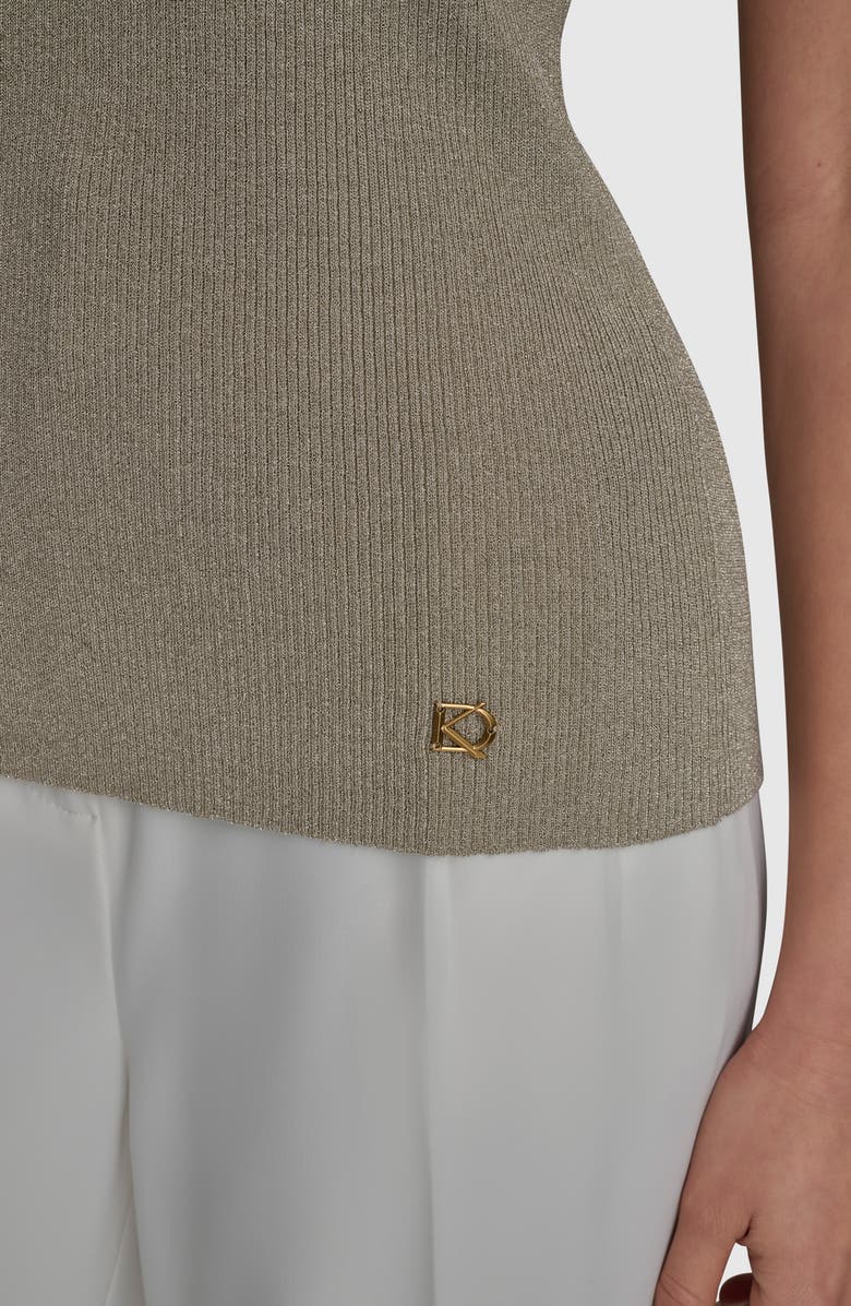 Donna Karan New York Sleeveless Mock Neck Sweater, Alternate, color, 