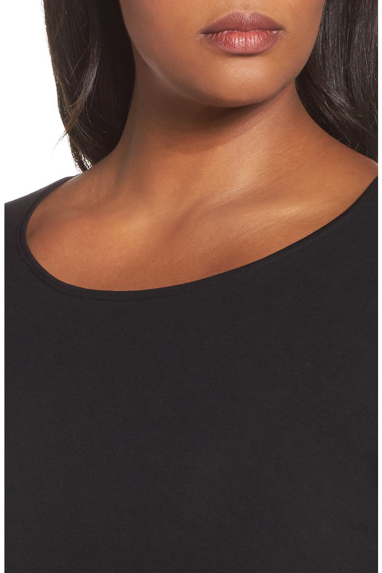 Scoop Neck Jersey Tunic, Alternate, color, BLACK
