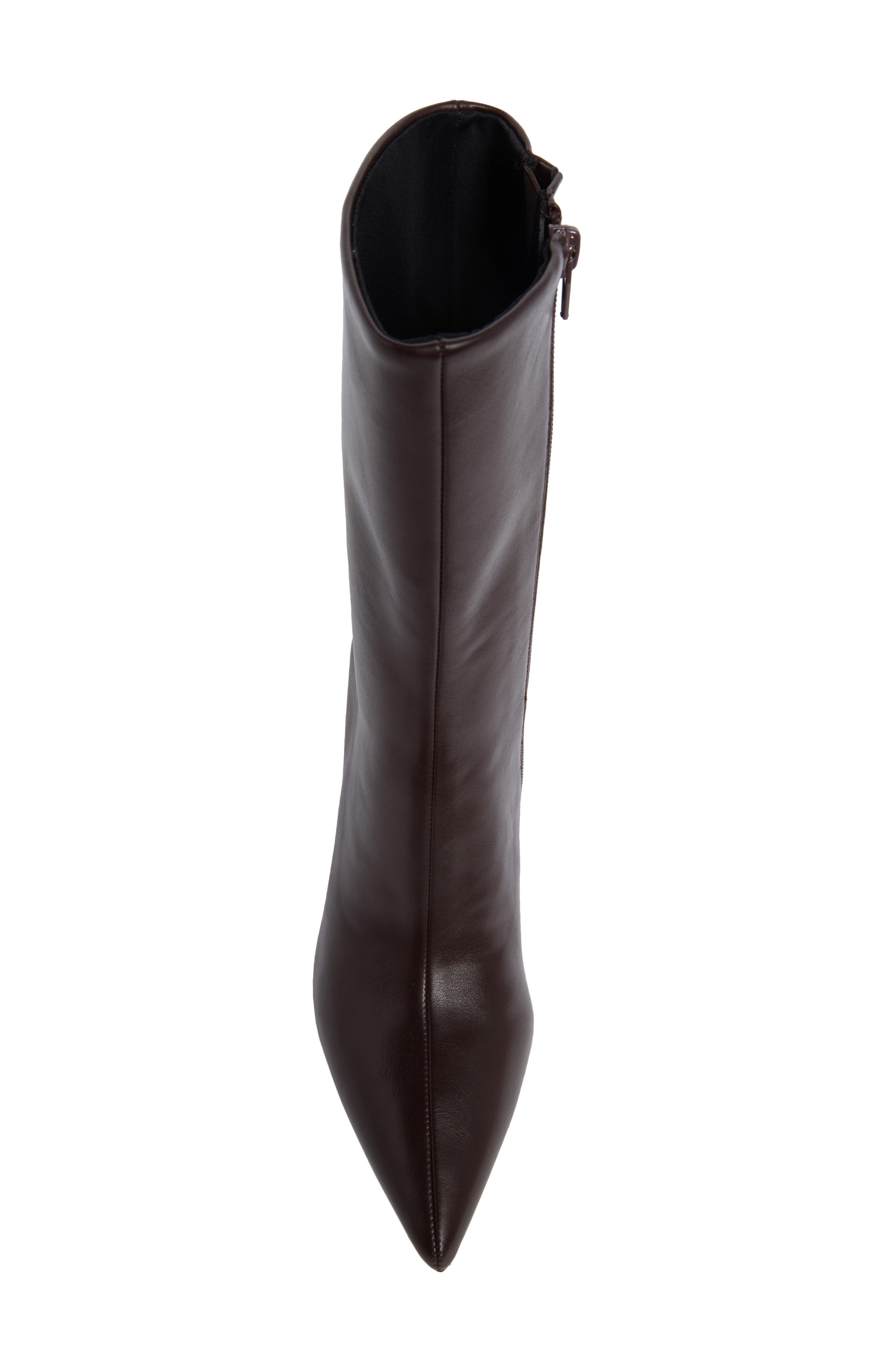 Everynite Pointed Toe Faux Leather Bootie, Alternate, color, COFFEE