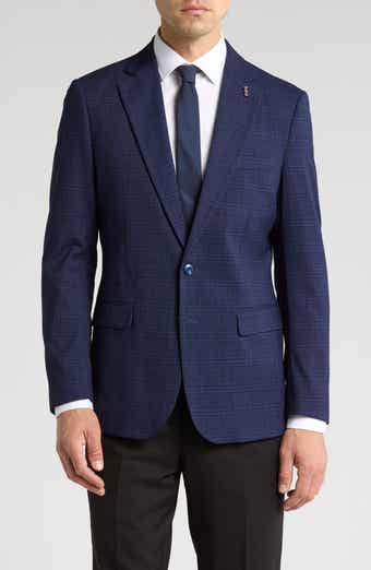 Tahari Slim Fit Plaid Blazer