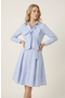 selected Light Blue / White Stripes