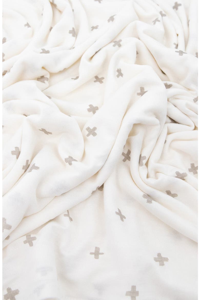2-Pack Knit Swaddle, Alternate, color, GREY CROSS