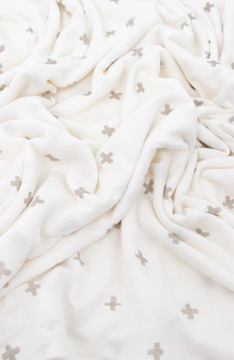little unicorn 2-Pack Knit Swaddle, Alternate, color, Grey Cross