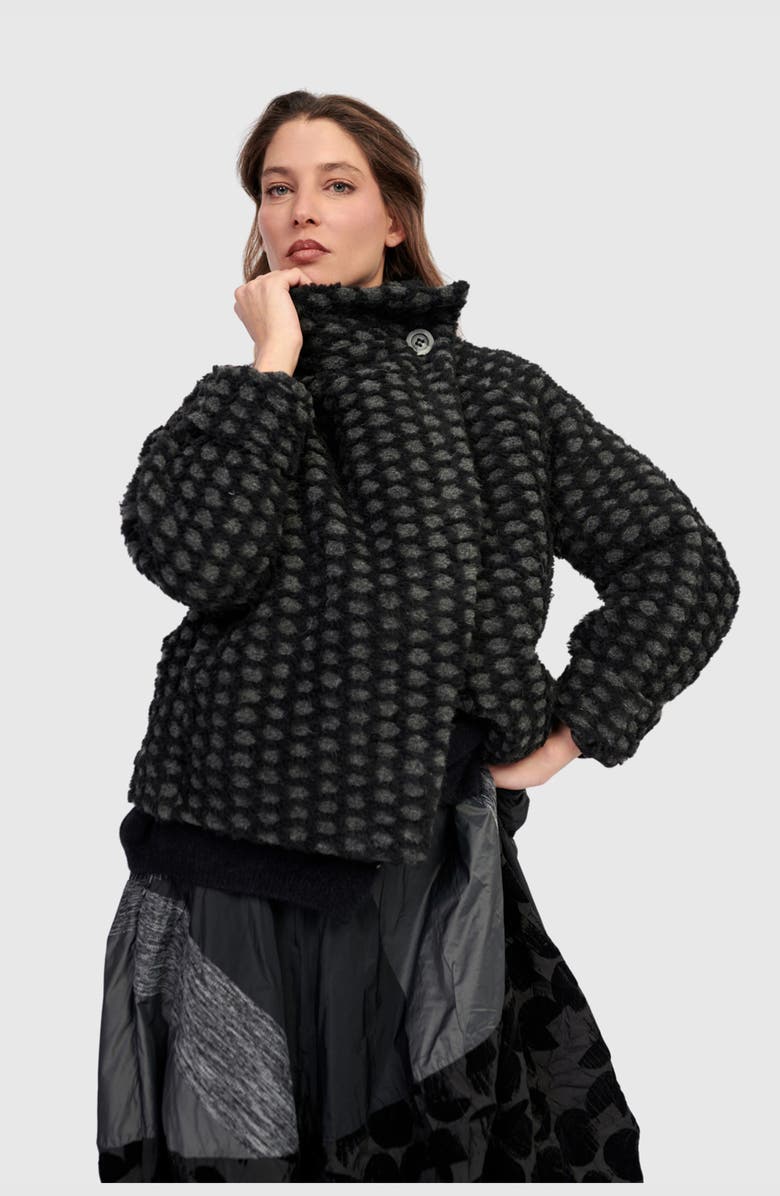 Alembika Vesper Cozy Moto Jacket, Alternate, color, Net