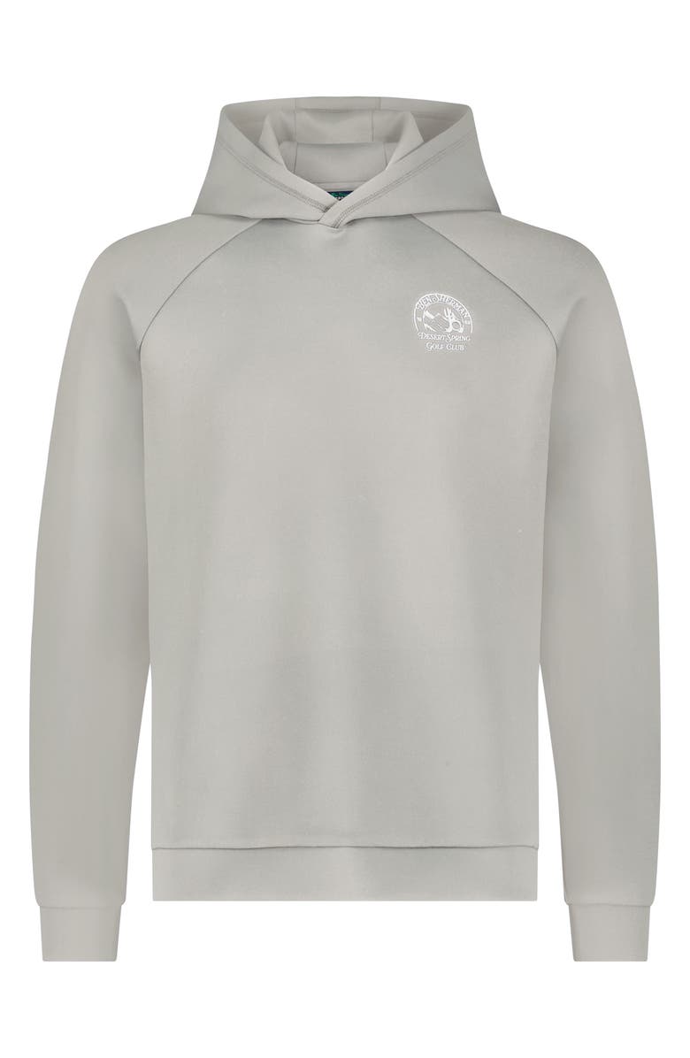 Ben Sherman Neoprene Golf Hoodie, Alternate, color, Light Grey