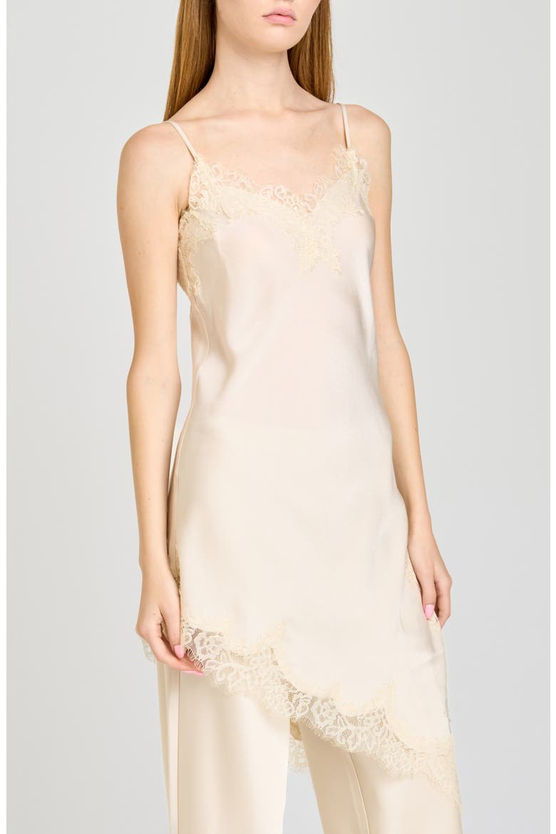Helene Lace Trim Cami, Alternate, color, CREAM