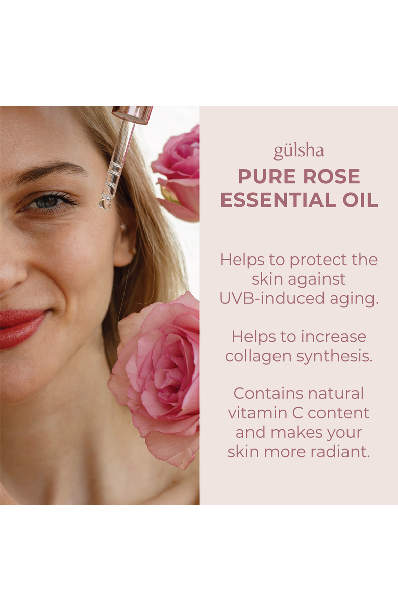 Gulsha 100% Pure Rose Essential Oil, Alternate, color, NO COLOR