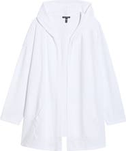 Eileen Fisher Organic Cotton Hooded Jacket