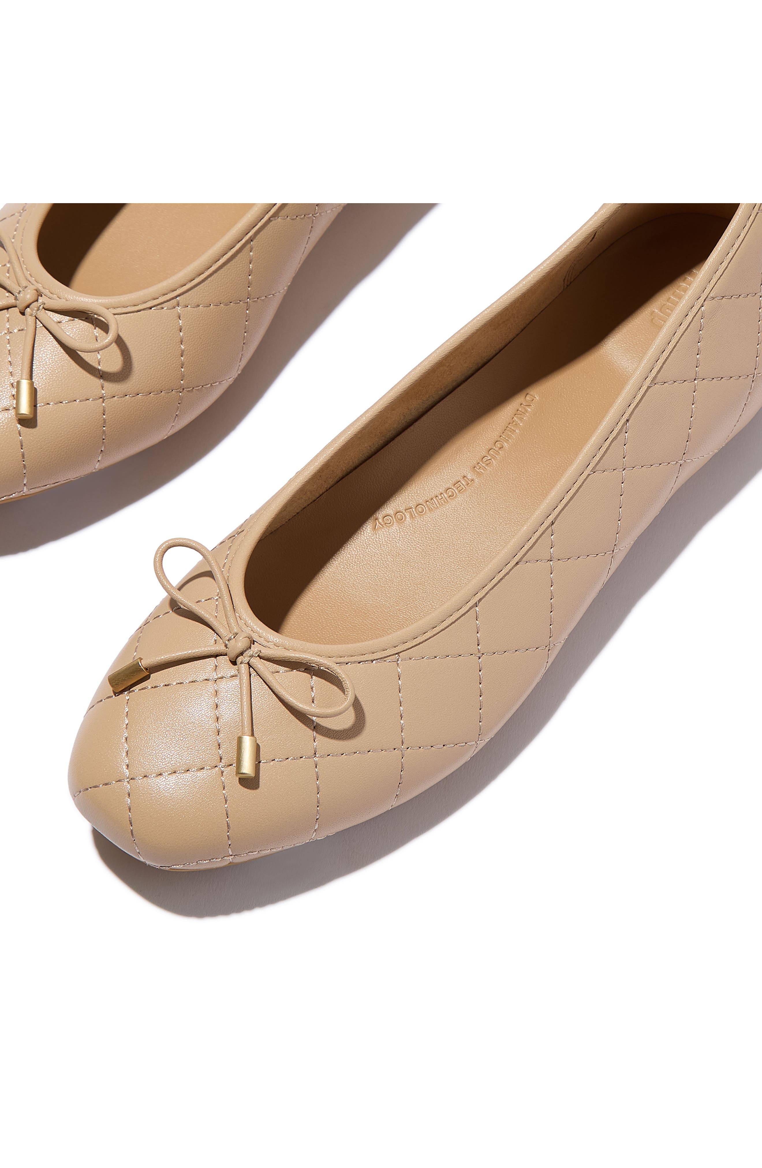FitFlop Delicato Ballet Flat, Alternate, color, Classic Beige