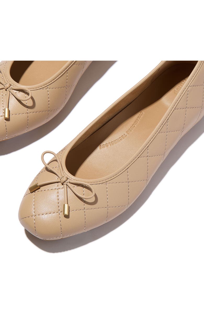FitFlop Delicato Ballet Flat, Alternate, color, Classic Beige