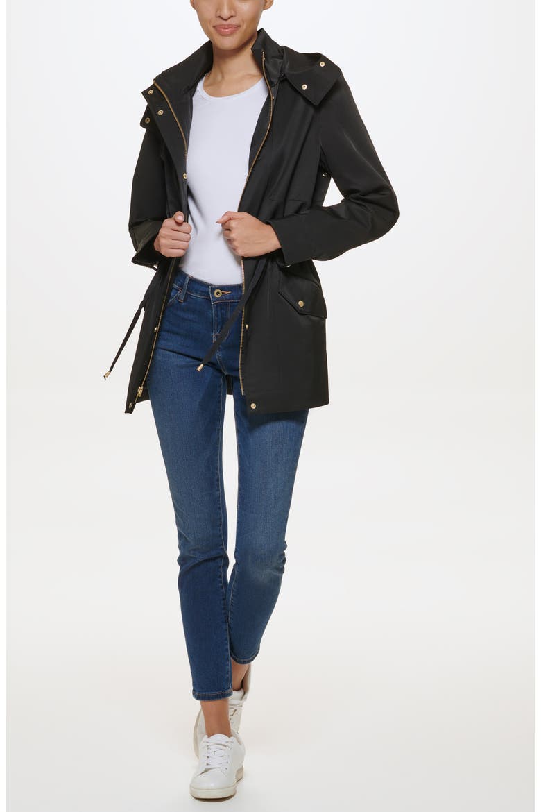 Short Rain Jacket, Alternate, color, BLACK