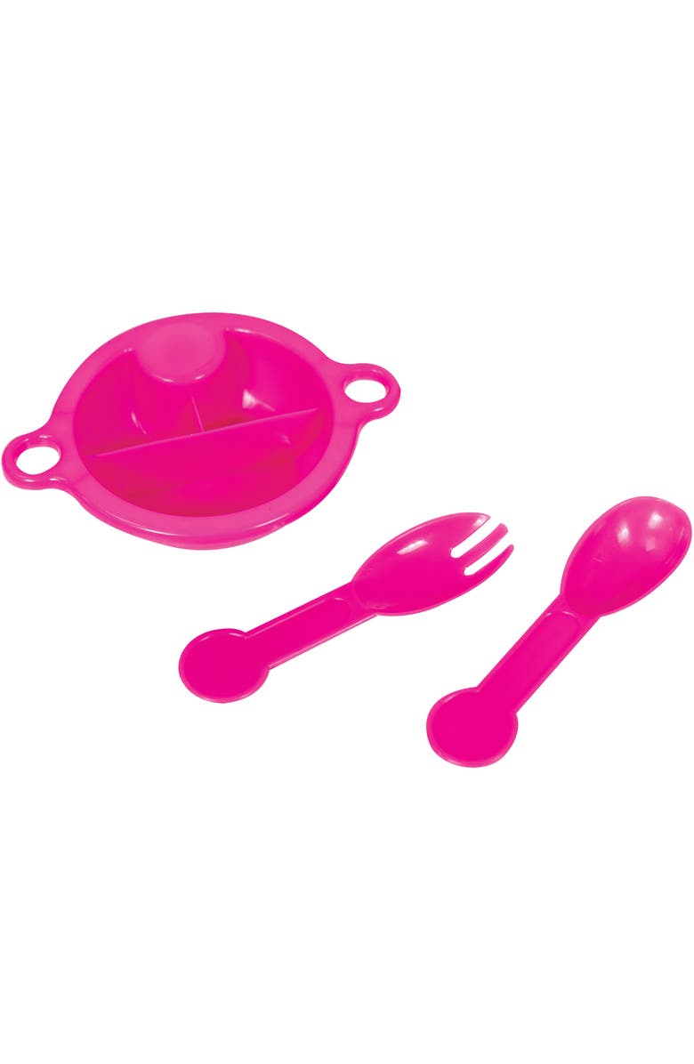 Lissi Umbrella Stroller & 16 Inch African American Doll, Pink & Green Butterfly, Alternate, color, Multicolored