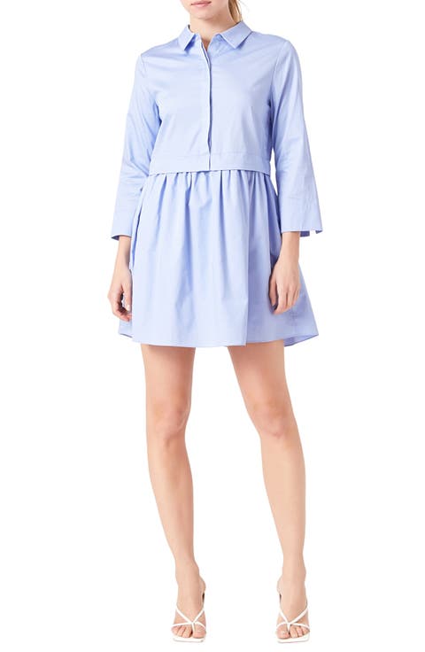 Long Sleeve Mini Shirtdress