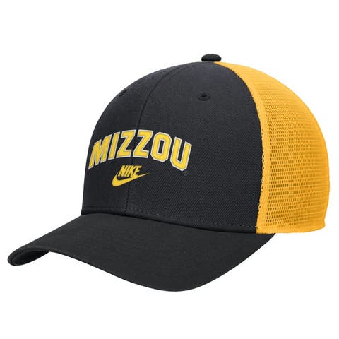 Men's Nike Black Missouri Tigers Vintage Arch Rise Performance Trucker Adjustable Hat