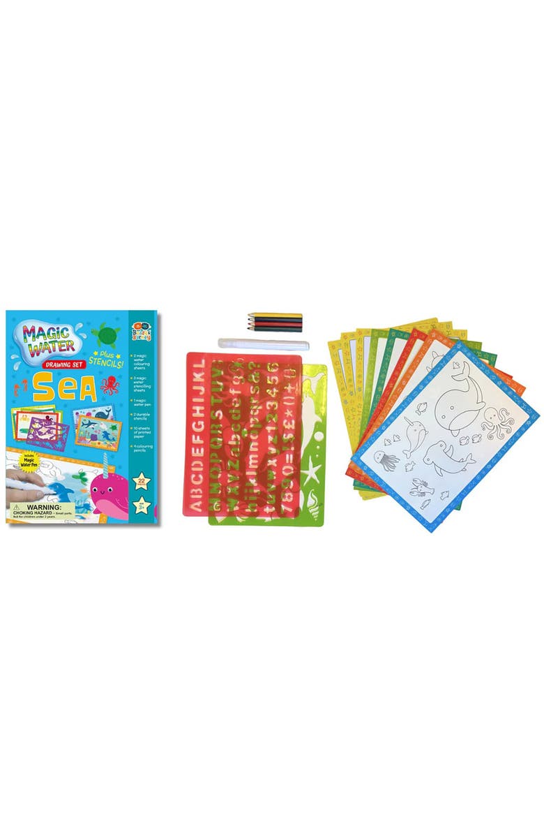 Buddy 
Barney Magic Water Drawing Set, Ocean Animal Themed Activity, Kids 3+, Alternate, color, Multicolored