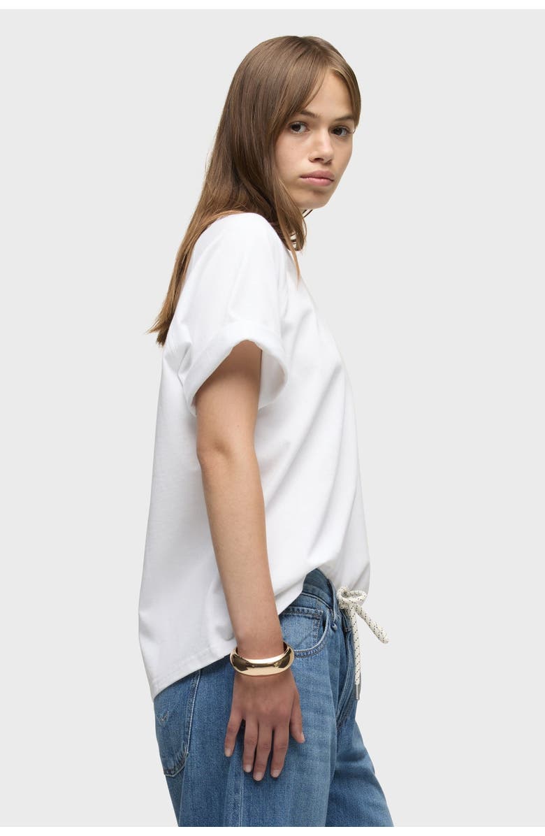 Hudson Jeans Oversized Raglan Tee, Alternate, color, White