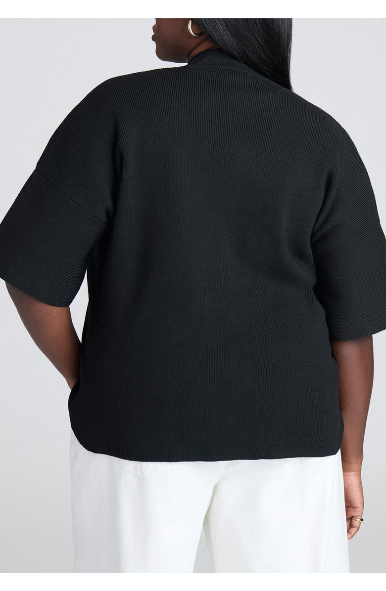 ELOQUII Wide Sleeve Sweater, Alternate, color, Black Onyx