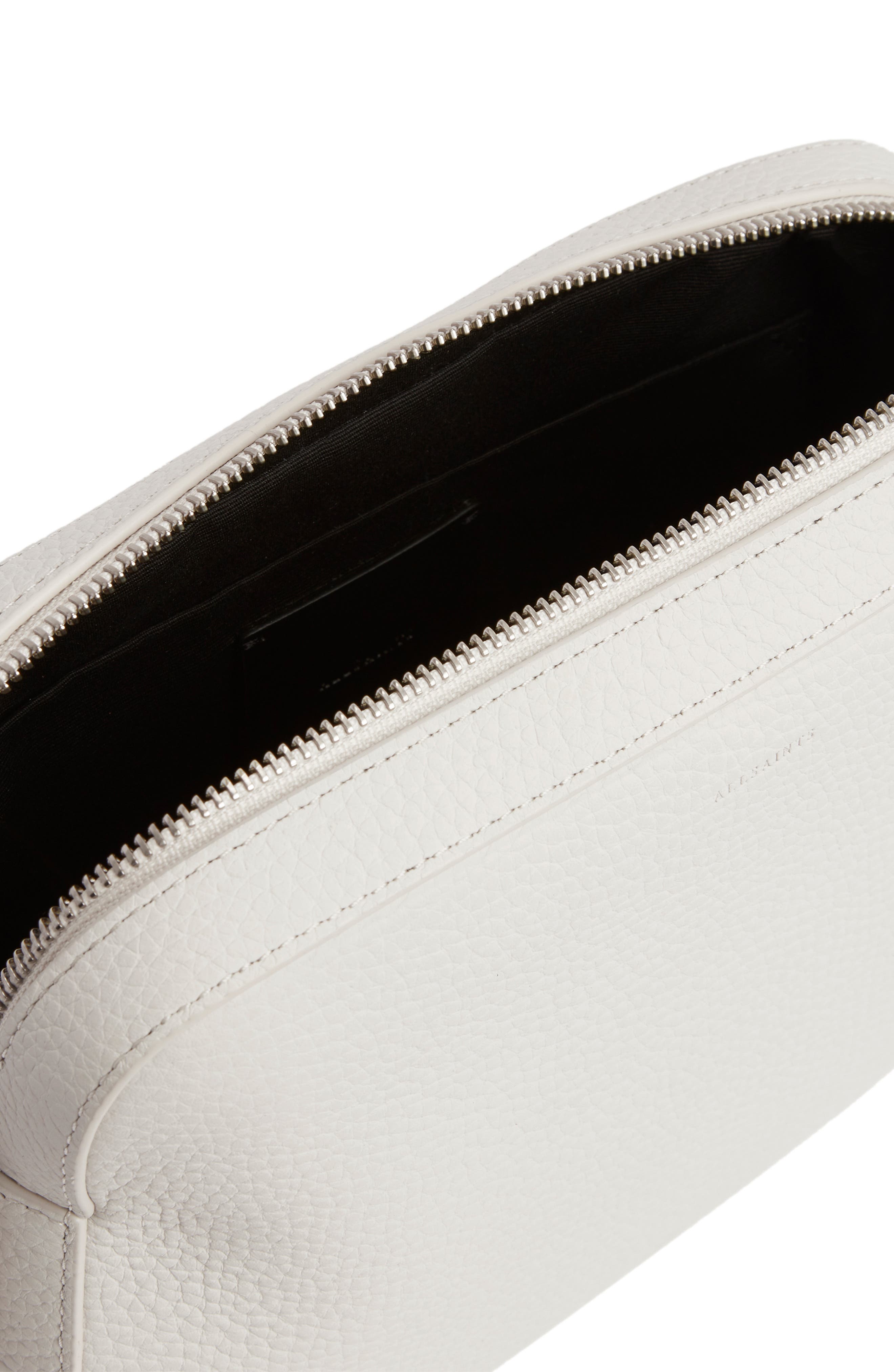 Captain Lea Leather Crossbody Bag, Alternate, color, CHALK WHITE