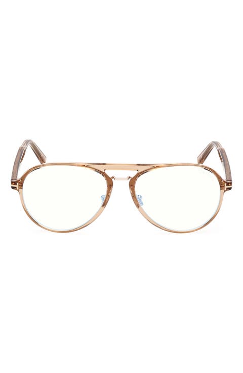 57mm Pilot Blue Light Blocking Optical Glasses
