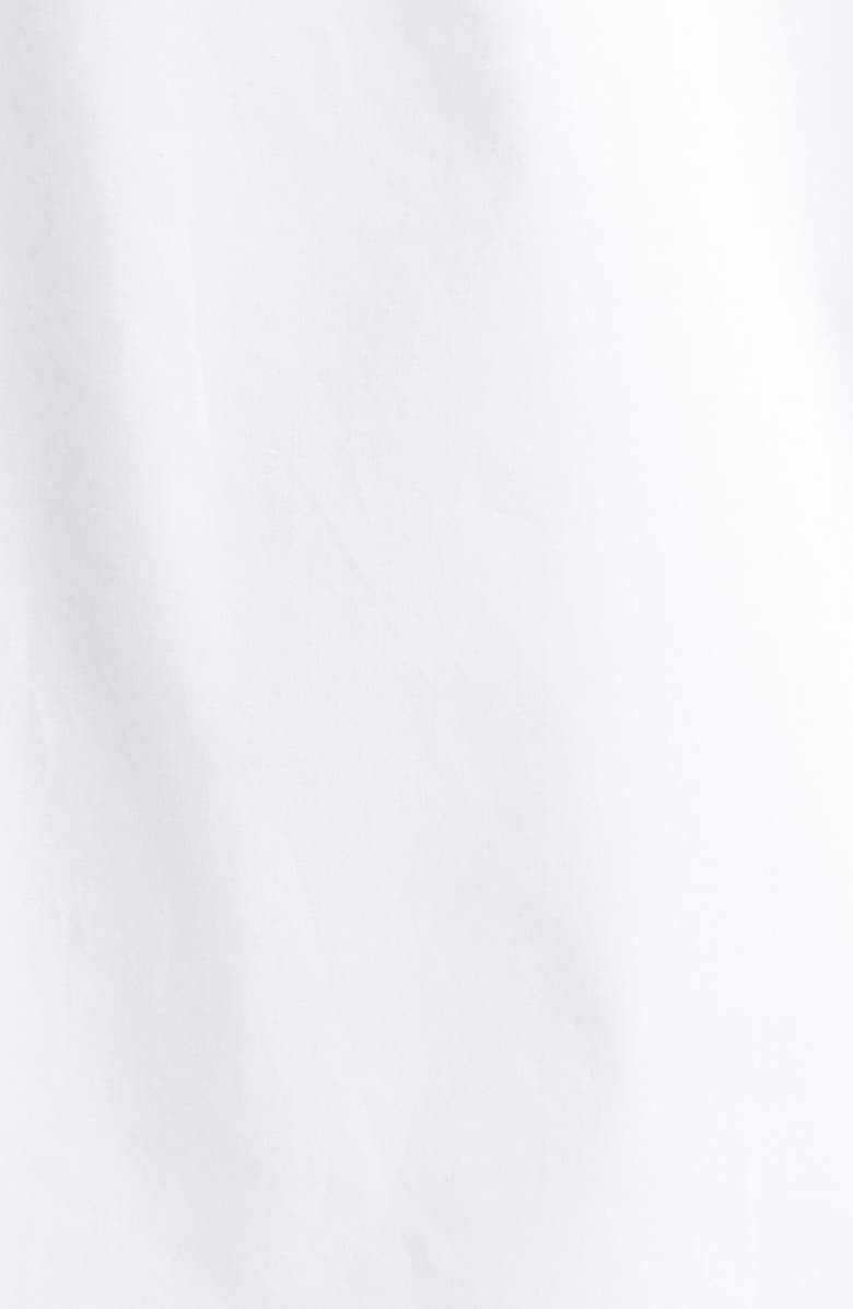 Moncler Logo Embroidered Camp Shirt, Alternate, color, Brilliant White