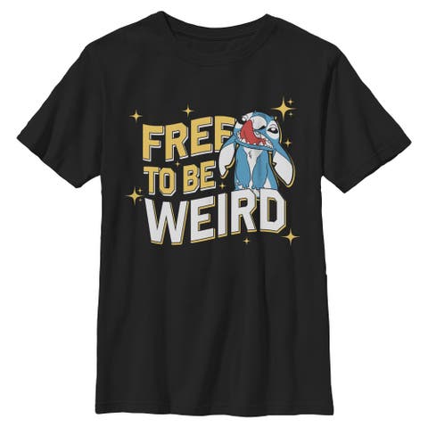 Boy's Lilo & Stitch Free To Be Weird  Graphic T-Shirt