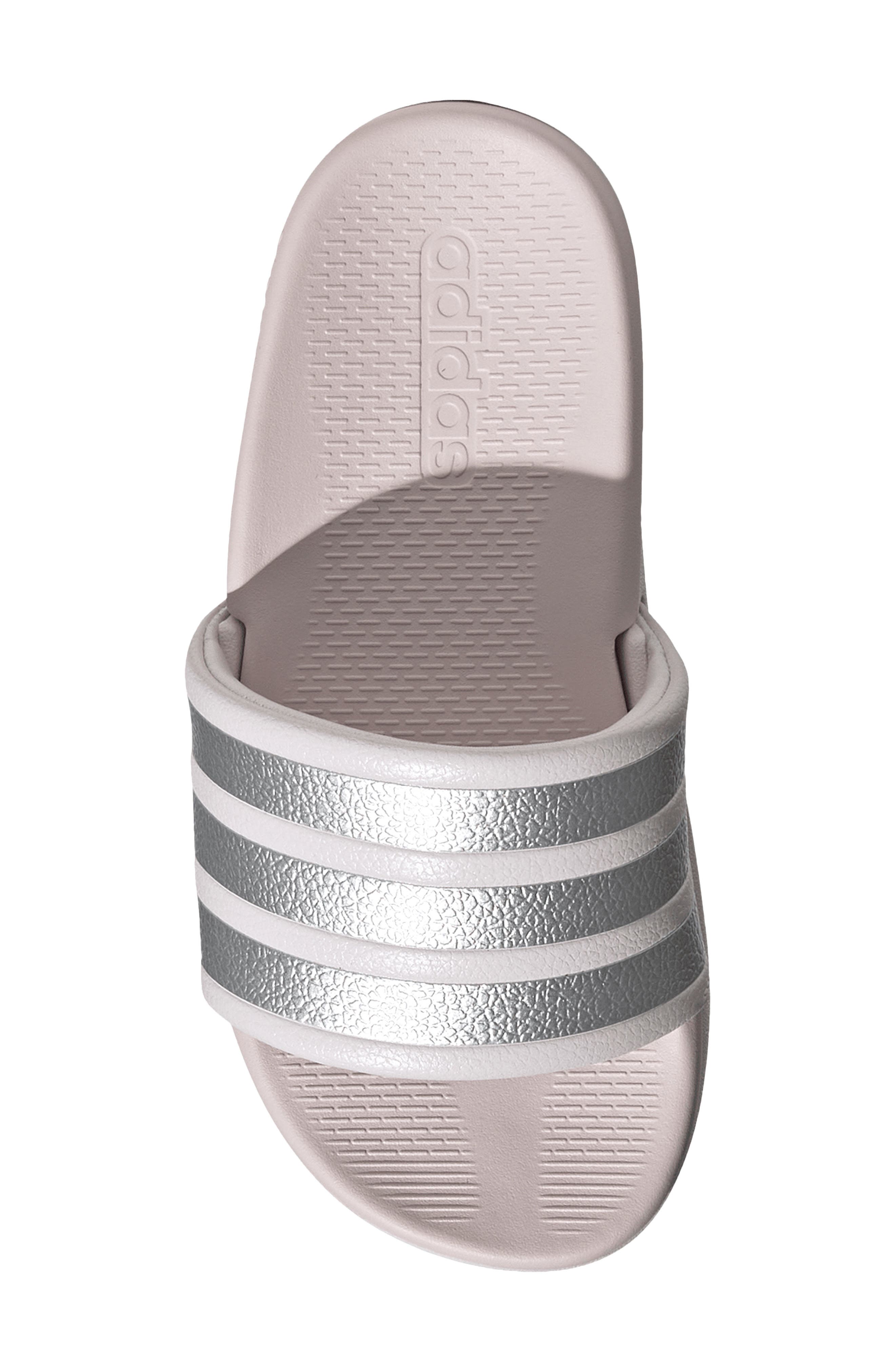 adidas Kids' Adilette Comfort 2.0 Sport Slide, Alternate, color, Almost Pink/Silver Metallic/Almost Pink