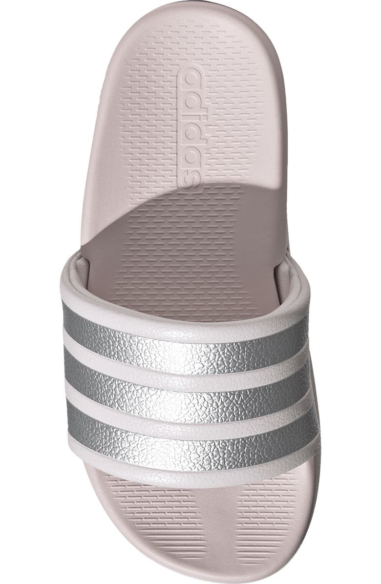 adidas Kids' Adilette Comfort 2.0 Sport Slide, Alternate, color, Almost Pink/Silver Metallic/Almost Pink