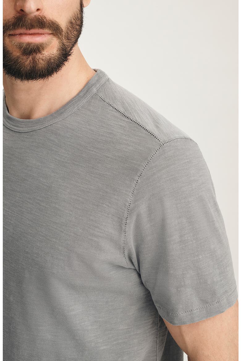 Slub Cotton Crewneck T-Shirt, Alternate, color, CHISELED STONE