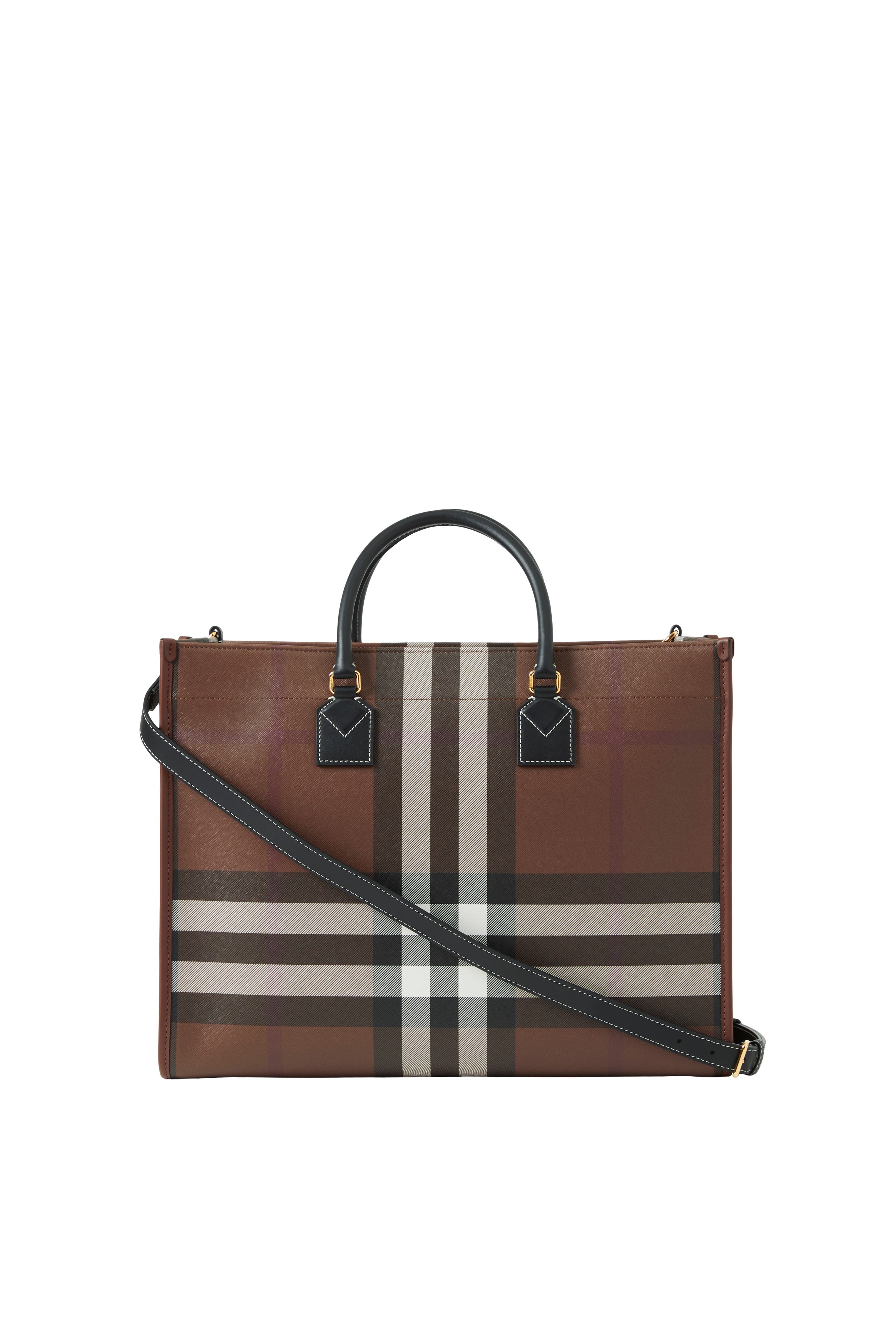 Burberry Medium Freya Tote, Alternate, color, Dark Birch Brown
