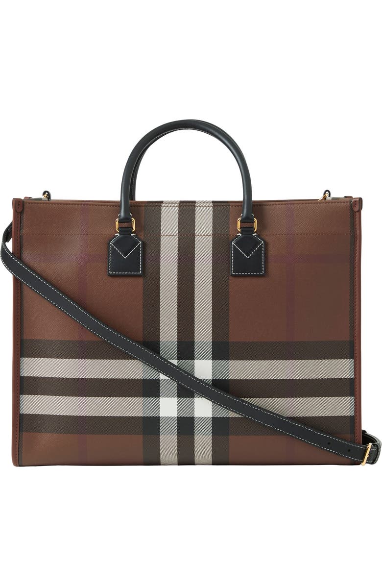 Burberry Medium Freya Tote, Alternate, color, Dark Birch Brown