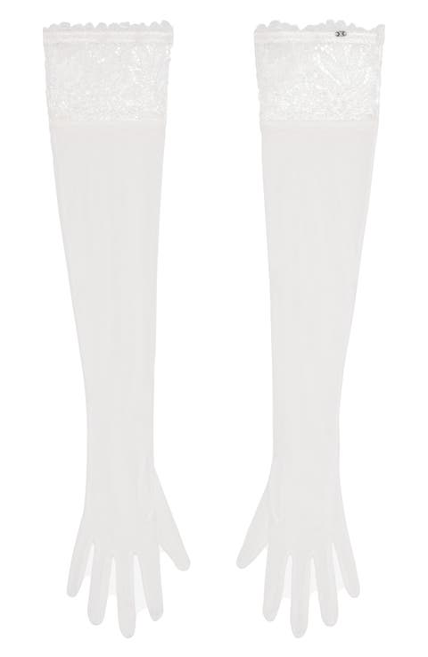 Romantic Corded Lace Opera Gloves (Regular & Plus)