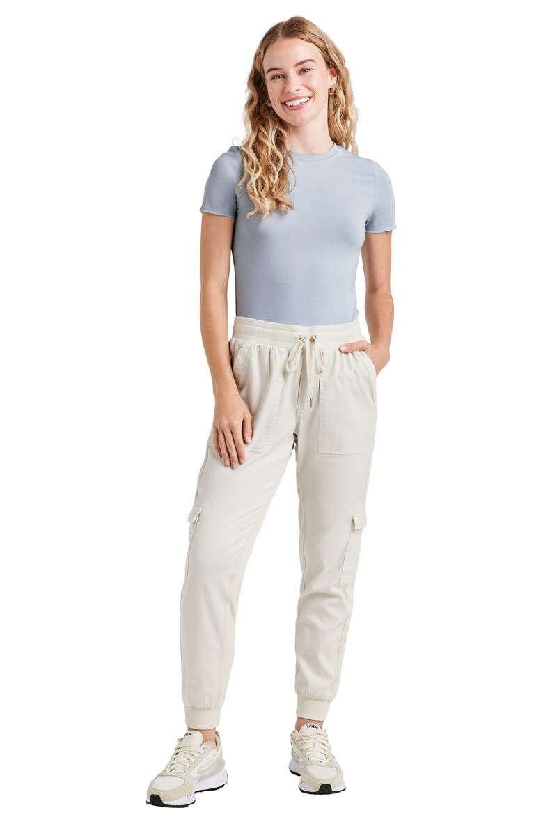 Splendid Jaclyn Drawstring Waist Joggers, Alternate, color, Pale Oak