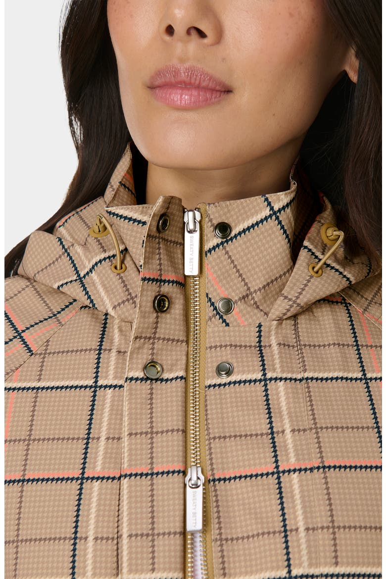 Motion Waterproof Parka, Alternate, color, BEIGE HOUNDS CHECK PRINT